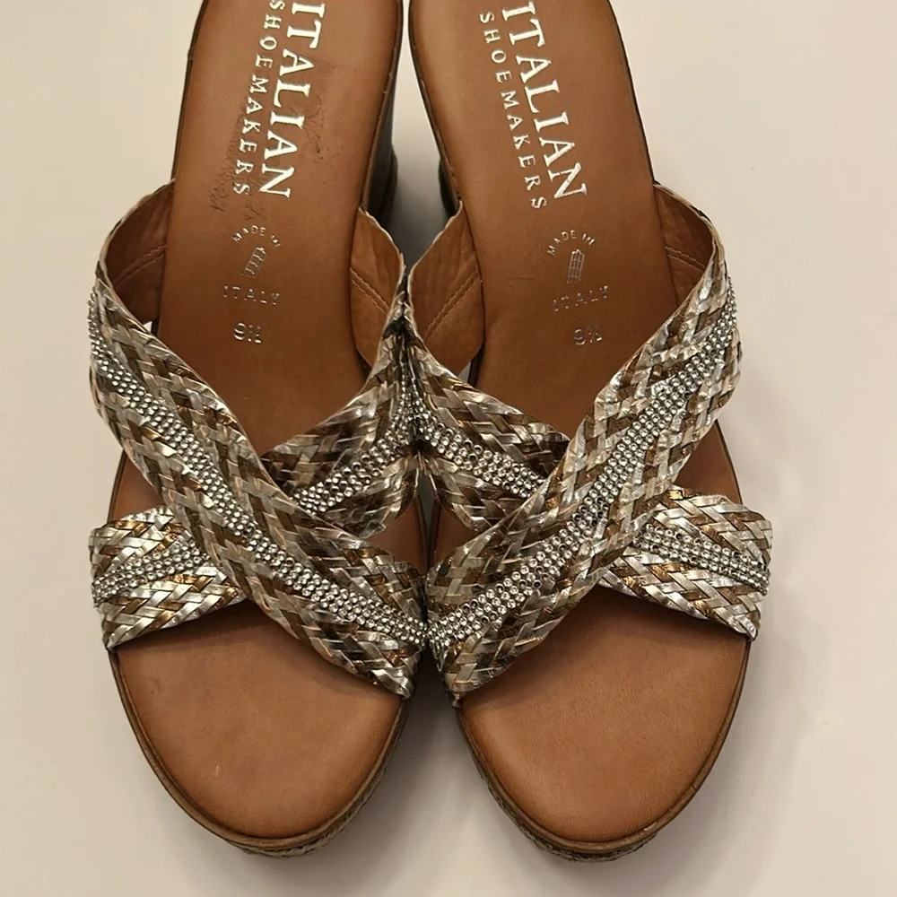 Italian Shoemakers gorgeous strappy slide heeled sandals - Picture 11 of 14